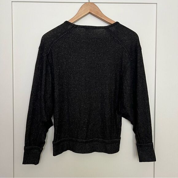 Olive & Oak Top Womens Size XS Gray Dolman Long Sleeve Visible Seams Boat Neck - Picture 7 of 12